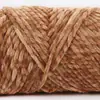 Hilo de chenilla brillante de tres cabos para tejer a crochet zapatos, hilo de lana grueso para tejer suéteres, bufandas y sombreros