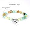 Comercio electrónico transfronterizo Joyería al por mayor Amazon Pulsera de piedra Aleación Árbol de la vida Pulsera de cuentas Comercio exterior Dropshipping