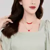 Cadena de Clavícula de Perlas de Doble Capa para Mujer, Collar Popular Japonés y Coreano, Joyería para el Cuello, Collar Choker, Collar Corto con Correa para el Cuello