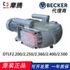 Compresor de Paletas Rotativas Becker Dtlf2.200/2.360/2.500 Bomba de Vacío de Alto Grado de Vacío Autocebante