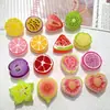 Resina Simulação Morango Pêssego Melancia Laranja Fatias de Fruta Pingente DIY Joias Artesanais Charms Acessórios Materiais