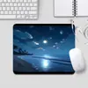 Mouse Pad para Meninas, Aparência Sofisticada, Pequeno, Borracha Natural, Borda Costurada, Antiderrapante, Resistente a Manchas, Série Céu Estrelado, Exclusivamente para Fornecimento Transfronteiriço