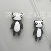 Mobiliário Quarto Infantil Puxador de Porta de Armário Mesa Animal Fofo Desenho Animado Leão Raposa Coala Panda Cerâmica Puxador Pequeno