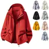 Chaqueta de Asalto a Prueba de Tres Elementos Chaqueta Casual a Prueba de Aceite Resistente al Viento a Prueba de Salpicaduras Ropa de Montañismo para Parejas Ropa Exterior de Marca de Moda Hombres Dopamina