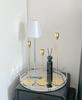 Candelabro de plata de lujo ligero de estilo nórdico para el Día de San Valentín, mesa de comedor romántica, accesorios para cenas a la luz de las velas, decoración de candelabros de comida occidental