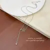 Colar de Estrela de Cinco Pontas Vazada de Prata Estilo Coreano, Luxo Minimalista, Nicho, Versátil para o Dia a Dia, Colar Simples e Deslumbrantemente Bonito