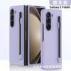 Adequado para Capa de Celular Samsung Z Fold8 Ultra com Caneta, Película para Capa 7/6/5, Compartimento para Caneta, Capa Dura Dobrável com Toque de Pele Fosco