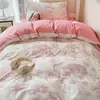 Conjunto de Roupa de Cama de Algodão para Dormitório Universitário, Conjunto de Lençóis de 3 Peças, Conjunto de Capa de Edredom de 6 Peças, Conjunto Completo de Roupa de Cama
