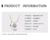 Colar Moissanite Clássico Tendência com Seis Garras, Estilo Levemente Luxuoso, Pingente Simples, Corrente para Clavícula Fashion e Versátil em Prata S925