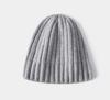Gorro de punto 100% Lana Pura, Nuevo Estilo Coreano, Versátil, Casual, Cálido, Stock Listo de Fábrica Huang Taichi, a la Moda