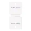 Cartulina de Embalaje de Joyería Blanca de Moda, Tarjeta de Exhibición Gruesa Universal de Alta Calidad para Gomas de Pelo, Tarjeta para Collar de Cartulina Blanca de 400g