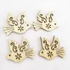 Suprimento transfronteiriço laser ornamentos de madeira pomba da paz cor de madeira DIY feito à mão decoração de casa lasca de madeira em estoque