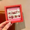 Nuevo set de caja de puntas de uñas infantiles, con pegatinas de uñas desmontables para niñas pequeñas, con lindos diseños de dibujos animados.