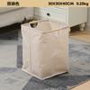 Cesta para Ropa Sucia de Algodón y Lino para el Hogar Cesta de Lavandería Almacenamiento de Gran Capacidad Juguete Asa de Madera Cesta de Almacenamiento Transfronteriza Plegable Baño