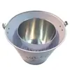 Cubo de Hielo Redondo Pequeño Personalizado de 3L Cubo para Cerveza de Bar Cubo de Hierro Galvanizado para Palomitas de Maíz DIY Suministro Especial de Exportación