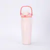Taza Aislada para Doble Bebida de Acero Inoxidable 304 con Asa Portátil, Taza de Agua para Coche de 30 oz, Suministro del Fabricante