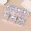 100 cajas de chinchetas transparentes doradas creativas de arte DIY para fijar marcar decorar pared de fotos niño