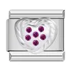 Pulsera Módulo Italiano de Acero Inoxidable Transfronterizo Serie Corazón Lazo Cadena de Ensamblaje Elástica Personalizada DIY
