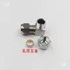 Codo férula de doble cabeza de cobre niquelado para tuberías de cobre, aluminio y aceite, conector neumático de ángulo recto 6 8 10 12