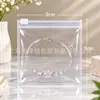 Bolsa de joyería EVA de seda gruesa de 50 g, bolsa de almacenamiento antioxidante, bolsa sellada para aretes, anillos, collares y pulseras.