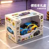 Caja de Exhibición para Modelo de Coche de Juguete Caja de Cartón con Ventana para Coche de Carreras Infantil Empaque con Pegatina de Dibujos Animados Caja de Empaque para Juguetes