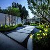 Luciérnagas LED que parpadean con el viento parque exterior diente de león Caña luces enchufables luces de ingeniería de césped
