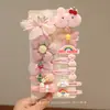 Gran Venta Otoño e Invierno Pasador para el Cabello Niños Dibujos Animados Kuromi Pasador para el Cabello Niña Pequeña Lazo Flequillo Pinza BB Accesorios para la Cabeza de Bebé