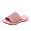 2022 nuevo comercio exterior talla grande primavera y verano tejido volador suela de poliuretano transpirable casual zapatos de playa zapatillas de suela plana para mujer