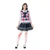 Disfraces de Halloween para Adultos Fantasma de Terror Muñeca Zombie Vampiro Alma Sangrienta Payaso Roba-Almas Disfraz de Performance Uniforme de Estudiante