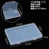 Caja Rectangular de Plástico, Caja de Empaque Transparente, Caja de Almacenamiento para Herramientas de Joyería, Caja Organizadora de Escritorio, Caja para Piezas de Ferretería