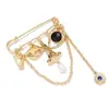 Broche de Borlas Exageradas para Ojos, Nariz y Boca Estilo Dulce y Divertido Elemento de Rasgos Faciales Pin Ceñidor de Cintura Accesorio de Ropa para Mujer