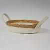 Cesta de Armazenamento de Corda de Algodão Trançada Estilo Nórdico para Lanches, Chaves, Mesa, Cosméticos, Diversos, Brinquedos