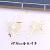 Acessórios de joias diy peça de flor grampos de cabelo feitos à mão adereços de cabeça materiais peça de metal pétalas galhos peixe dourado estilo antigo passo agitar