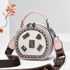 Bolsa de Ombro Feminina Moda Combina com Tudo Popular na Internet Nova Bolsa Transversal 2023 Nova Bolsa Pequena Redonda