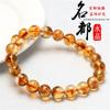 Mingdu Crystal Citrino Natural Pirámide Cuentas Sueltas Cristal Amarillo Natural Torre Pulsera Tesoro Tazón Pulsera Montaña de Mil Capas