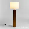 Luminária de Piso de Madeira Maciça Usada para Quarto Sala de Estar Designer Ajustável SantaTMM Estilo Wabi-Sabi Atmosfera Retrô Luminária de Mesa
