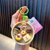 Mini Frutas Simuladas Comida Brinquedo Whac-A-Mole Chaveiro Estudante Brinquedo Educativo Chaveiro Alívio de Estresse Pequeno Presente Venda por Atacado