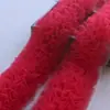Borde de Encaje de Malla 3D Suave y Esponjoso Denso de 5 Filas de 12 cm de Ancho para Decoración de Cuello, Sombrero y Falda Hechos a Mano