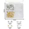 Set de tapones para los oídos multicolores, incluyendo cierres metálicos para pendientes, tapones de silicona antideslizantes y tapones transparentes; Materiales para accesorios de aretes DIY