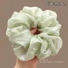 Goma para el pelo tipo scrunchie oversized de estilo coreano con múltiples capas, liga para el pelo de estilo perezoso, cuerda para coleta, accesorio para el pelo de alta gama