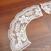 Fábrica en stock flor de cuello de flor de seda de leche flor DIY bordado calado cuello falso flor vestido de novia accesorios de ropa