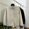 Jaqueta com gola alta, novo design para primavera e outono de 2026, casaco xadrez patchwork para mulheres, versátil, casual, simples e de corte solto