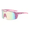 Gafas de Sol Deportivas Integradas para Ciclismo Gafas de Sol Resistentes al Viento Color Deslumbrante Recubiertas Gafas para Correr Bicicleta de Montaña U