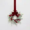 30cm Corona de Navidad Mini Más Vendida en Amazon Anillo Colgante para Armario Adorno de Atmósfera Navideña Fabricante