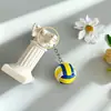 Llavero Colgante Mini Balón de Fútbol Simulación Baloncesto Rugby Colgante de Goma Suave Artículos Deportivos Pequeño Regalo Mayoreo