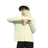 Servicio de Dropshipping: Nueva Chaqueta de Verano Transpirable con Protección UV de Seda Helada con Visera Negra de Goma Desmontable