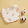 Babadores de Bebê Impermeáveis Gaze Toalha de Saliva Babador de Algodão Puro Babador de Saliva para Recém-Nascido Babador Pétala Anti-Vômito Primavera e Verão