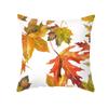 Funda de Almohada para Acción de Gracias con Estampado de Hoja de Arce y Calabaza 2026 Nuevo Producto Transfronterizo Cubierta de Cojín de Terciopelo de Piel de Melocotón Cosecha de Otoño