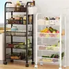 Prateleira de Armazenamento para Cozinha Doméstica Prateleira para Frutas e Vegetais Prateleira de Armazenamento Espessa Multicamadas Móvel Prateleira de Armazenamento para Banheiro Sala de Estar Banheiro