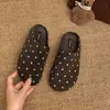 Sandalias Birkenstock de plataforma con lunares retro, para mujer, nueva colección de otoño 2026, calzado exterior versátil estilo francés, zapatillas cerradas que aumentan la altura